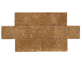 Noce Travertine 3x6 Tumbled Tile.