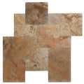 Scabos Travertine Unfilled Tumbled Versailles Pattern.