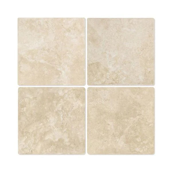12x12 Tumbled Durango Travertine Tile - Standard.