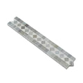 2x12 Polished Bianco Carrara Marble BIAS Border w/ Blue-Gray Dots.