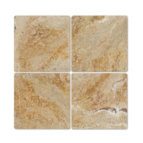 12x12 Tumbled Valencia Travertine Tile.