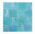Crystal Aqua Kripton Green Glass Mosaic Tile