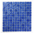 Crystal Aqua Soho Deep Blue 1x1 Glass Mosaic Tile