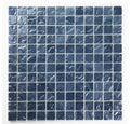 Crystal Aqua Soho Black 1x1 Glass Mosaic Tile