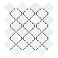 3x3 Thassos White Lantern ( Casablanca ) Mosaic Tile.