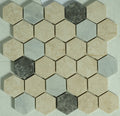 Ballast 2x2 Hexagon Honed Marble Mosaic Tile
