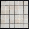 Cream Light Bianco 1x2 Honed and Filled Mosaic Tile