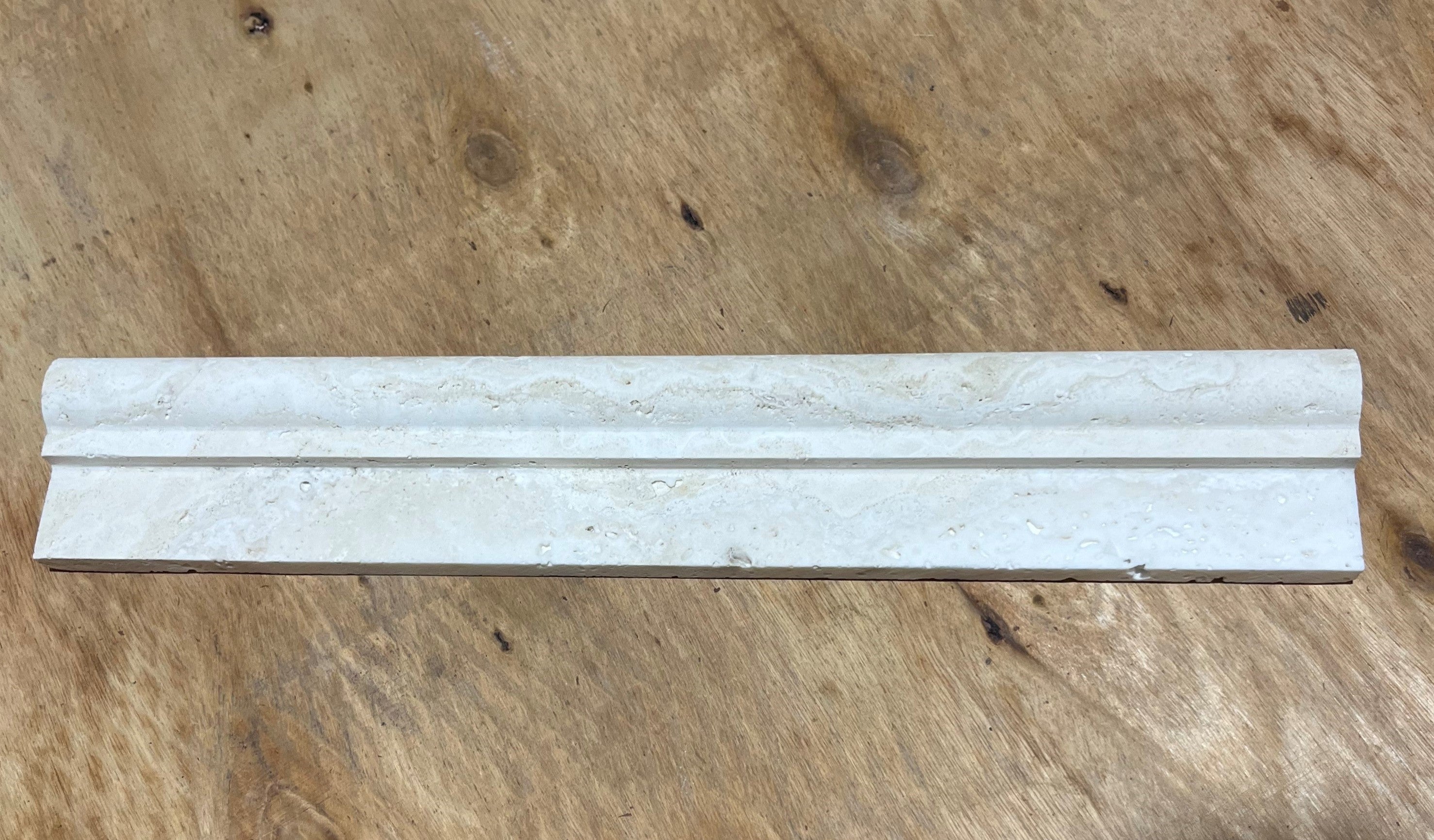 Cream Light Bianco Ogee Edge Honed and Unfilled Mosaic Tile