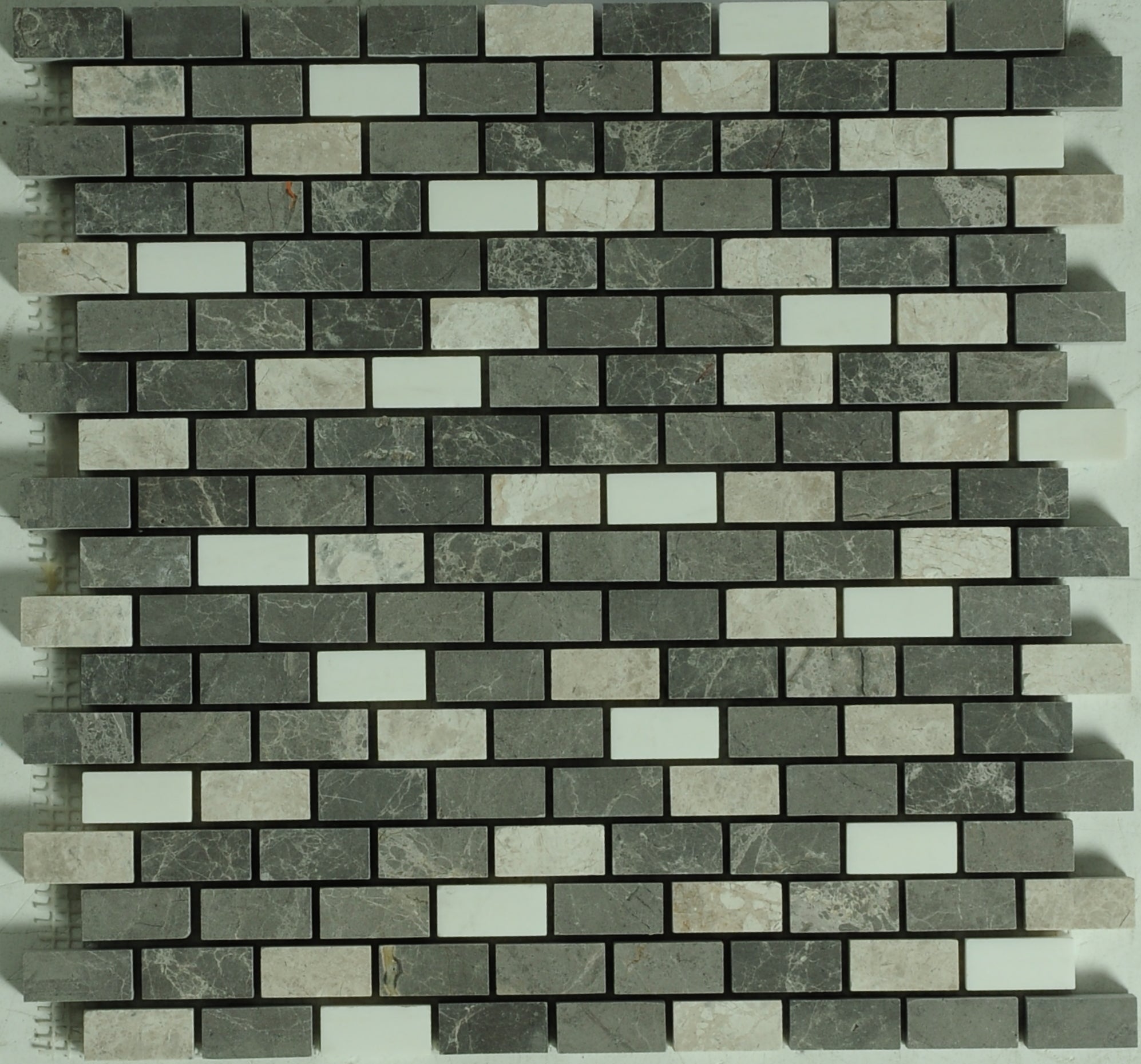 Breakwater Brick Mosaic Marble Honed Mosaic Tile