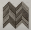 Foussana Grey Chevron Limestone Mosaic Tile