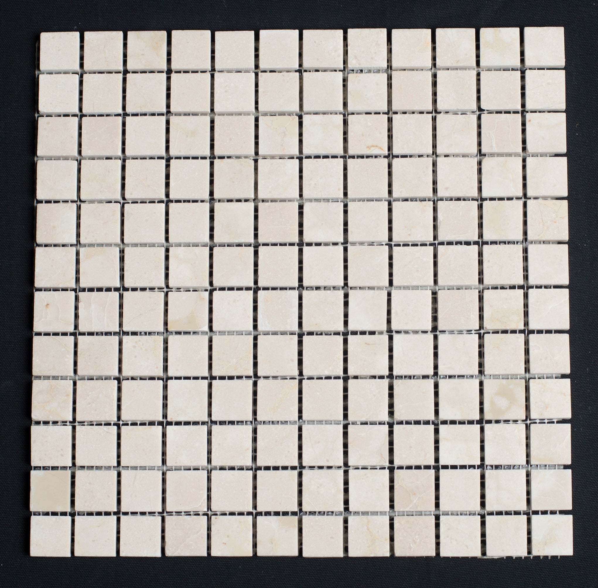 Crema Marfil Marble 1x1 Honed Mosaic Tile