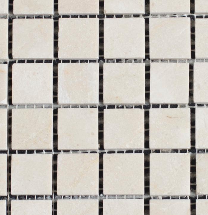Crema Marfil Marble 1x1 Honed Mosaic Tile