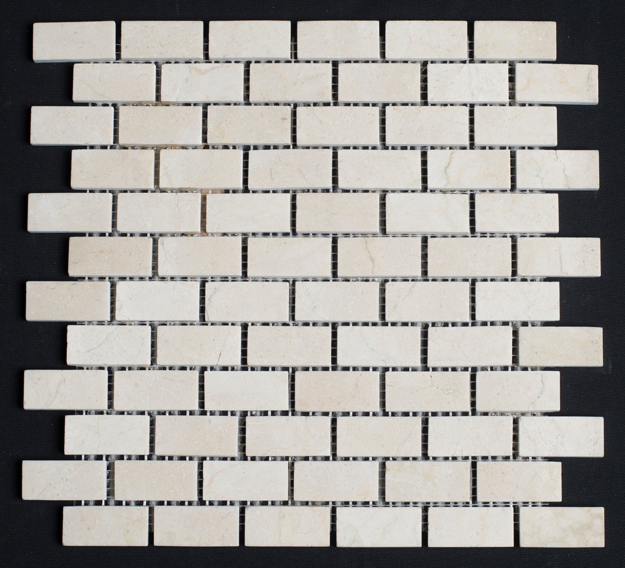 Crema Marfil Marble 1x2 Honed Mosaic Tile