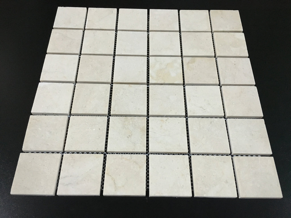 Crema Marfil Marble 2x2 Honed Mosaic Tile