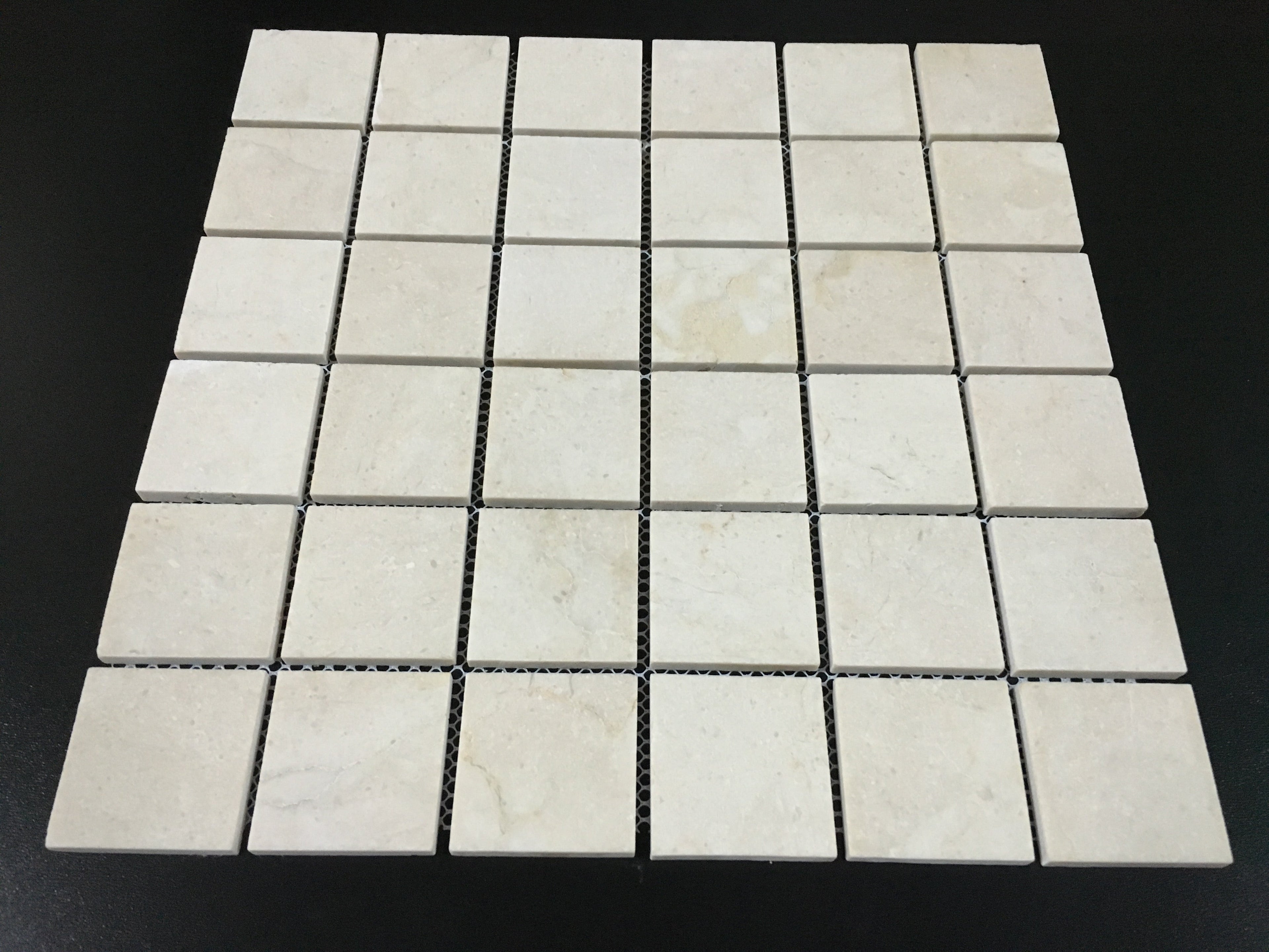 Crema Marfil Marble 2x2 Honed Mosaic Tile