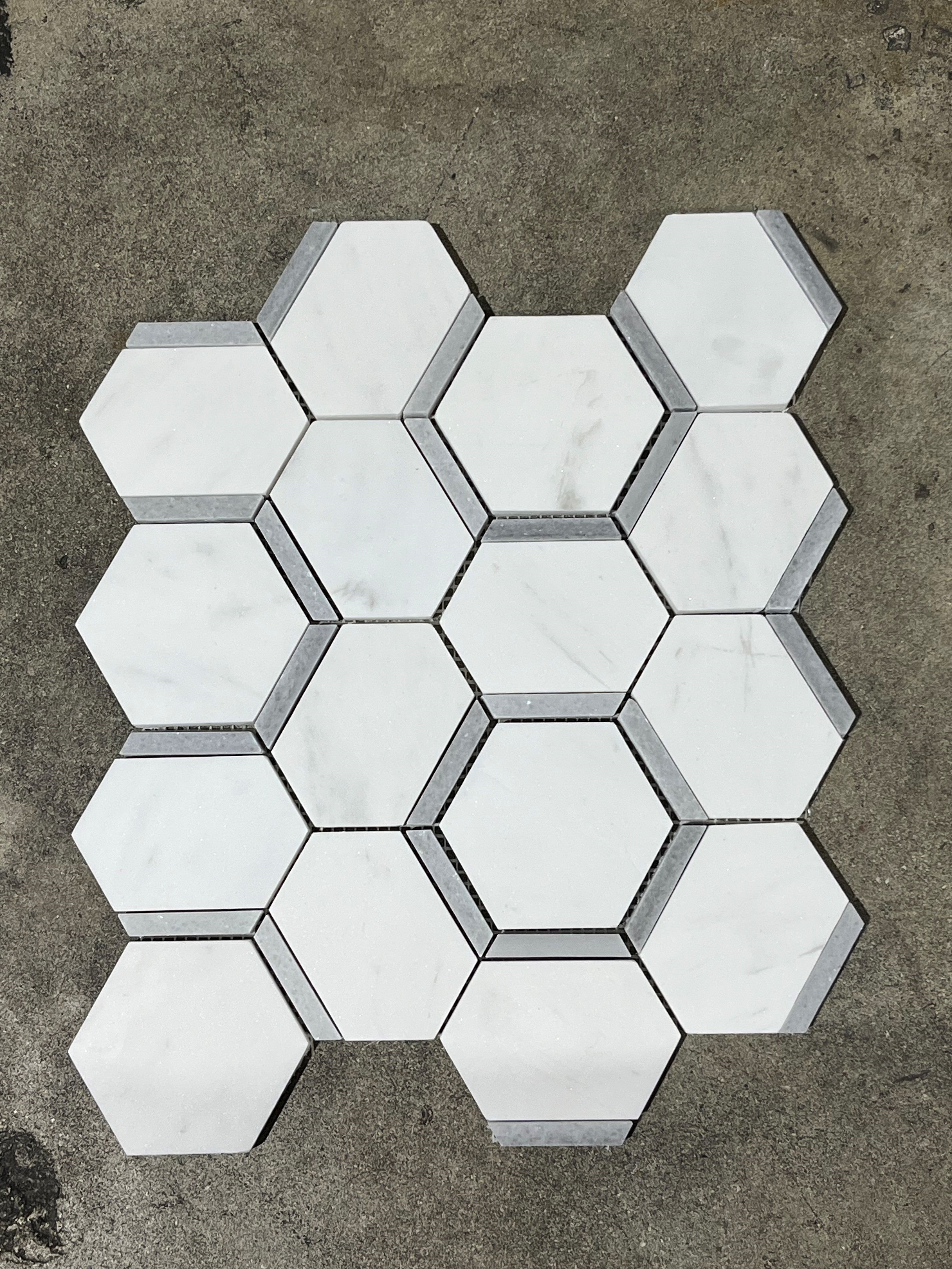 Catacomb Dolomite Misty Grey Honed Mosaic Tile