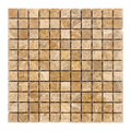Emperador Light  Marble 1x1 Honed Mosaic Tile - stoneandtiledepot.com