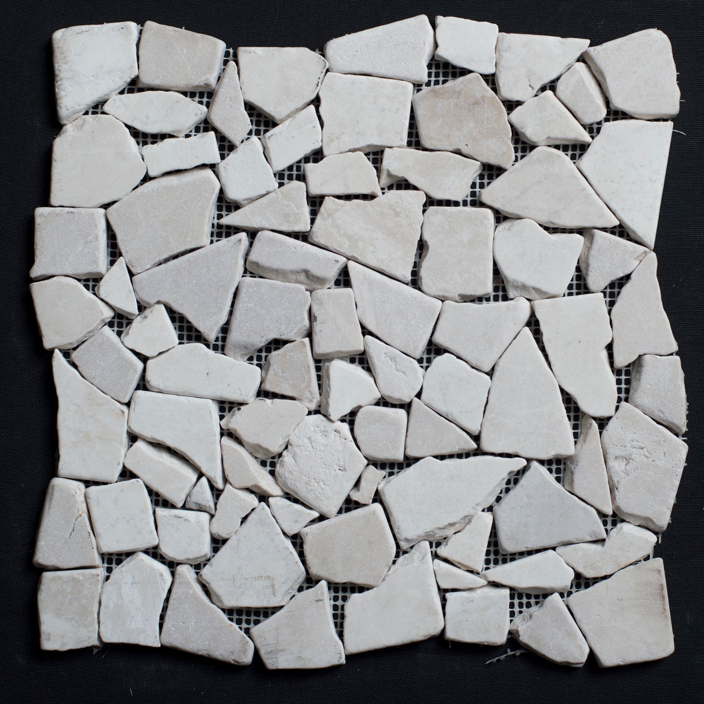Floridian Cream Pebble Tumbled Mosaic Tile