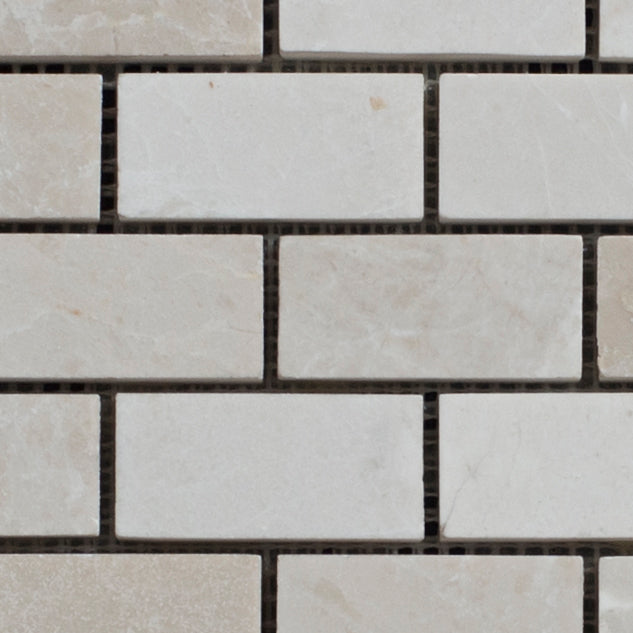 Floridian Cream 1x2 Polished Mosaic Tile