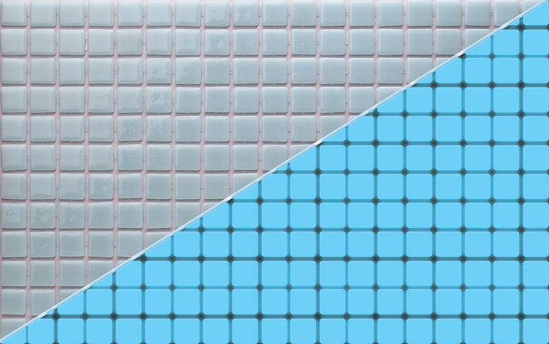 Luminious Blue Glass Mosaic Tile