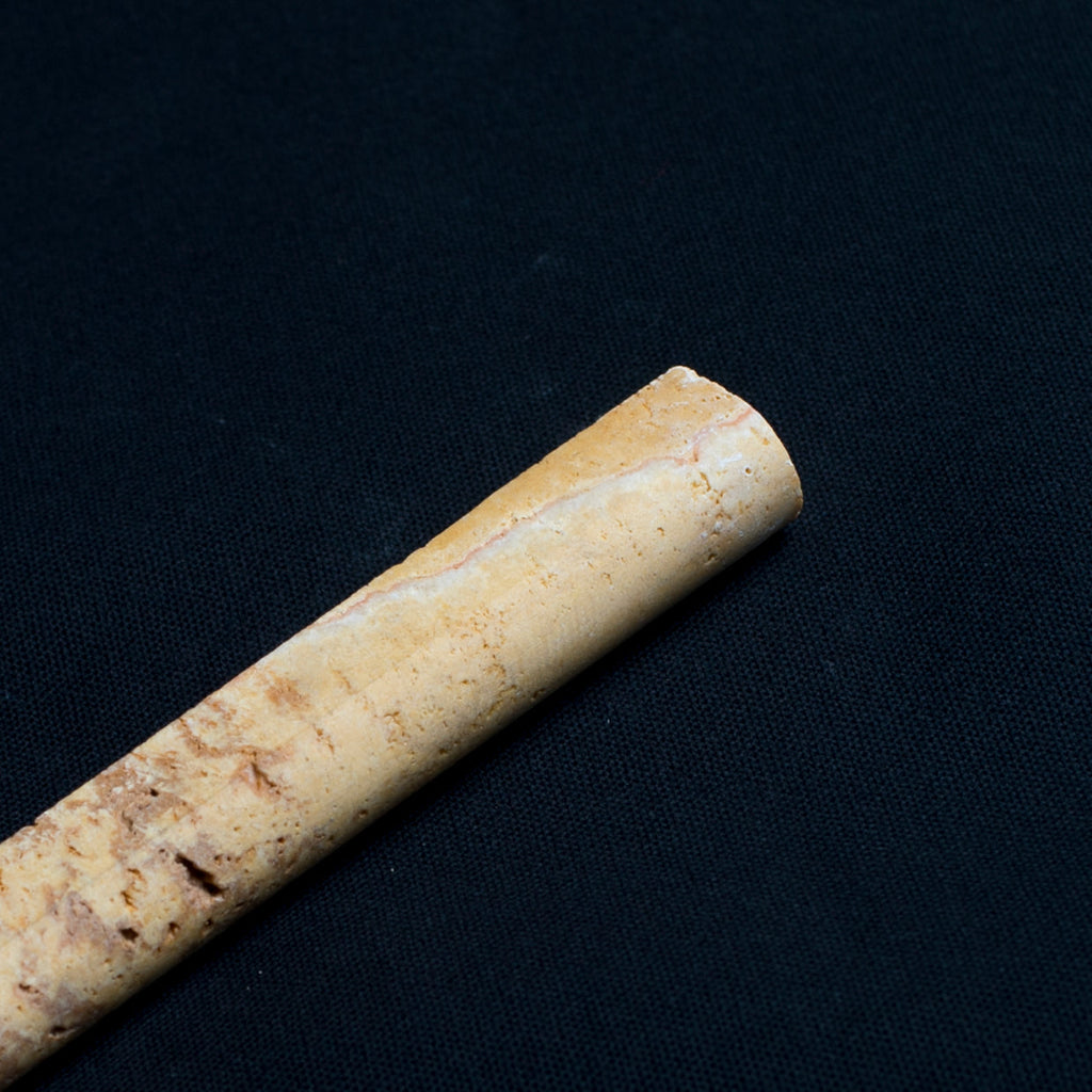 Gold Travertine Bullnose Pencil Honed and Unfilled Mosaic Tile