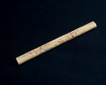 Gold Travertine Bullnose Pencil Honed and Unfilled Mosaic Tile