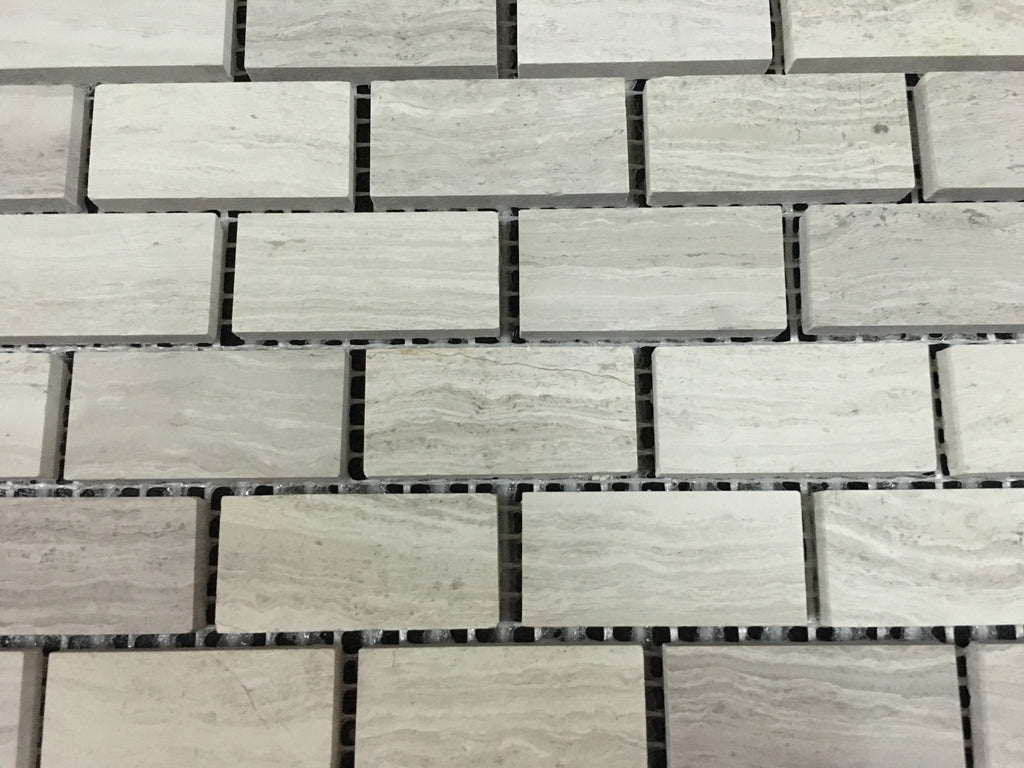 Haisa Light Marble 1x2 Honed Mosaic Tile