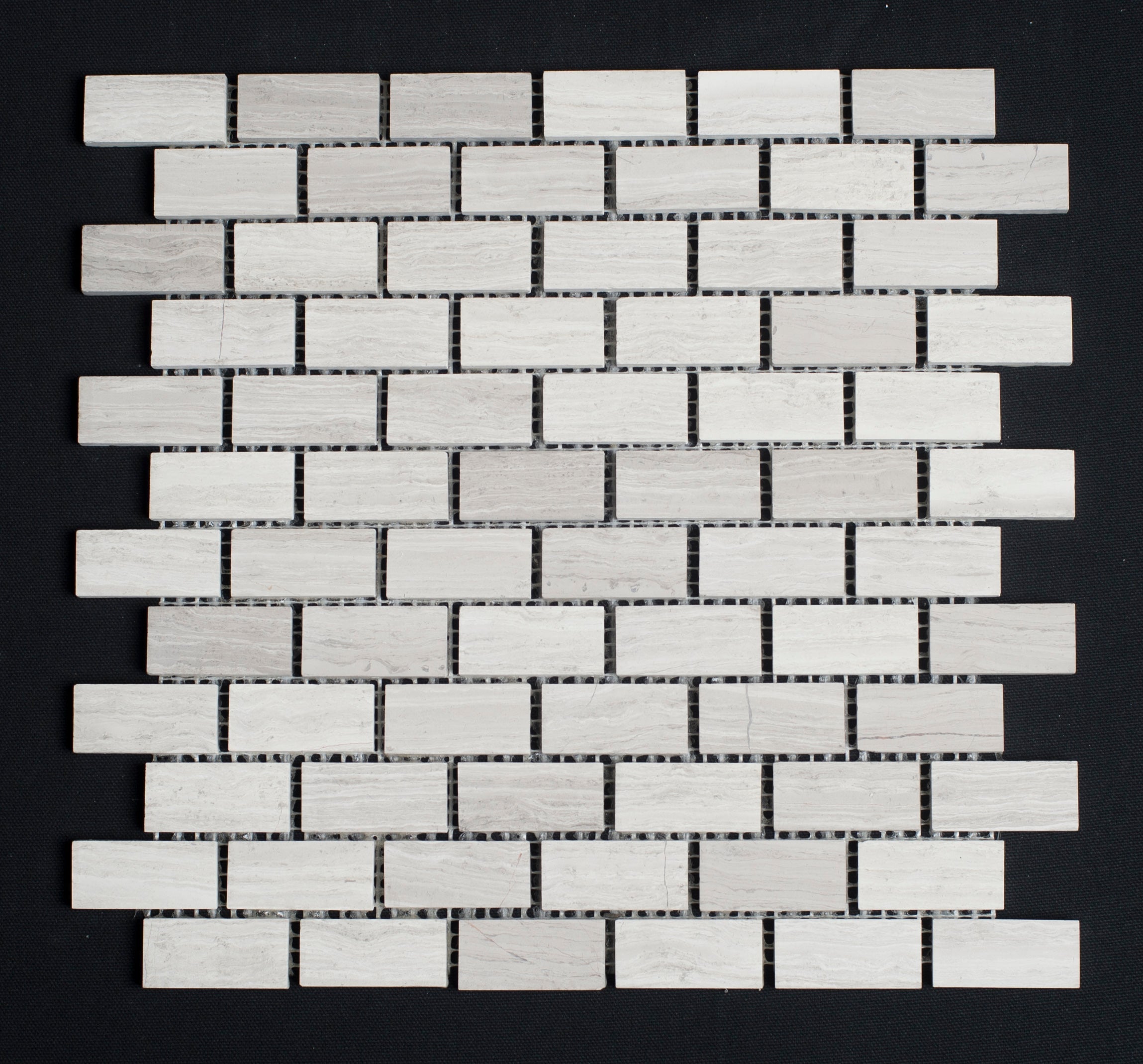 Haisa Light Marble 1x2 Honed Mosaic Tile