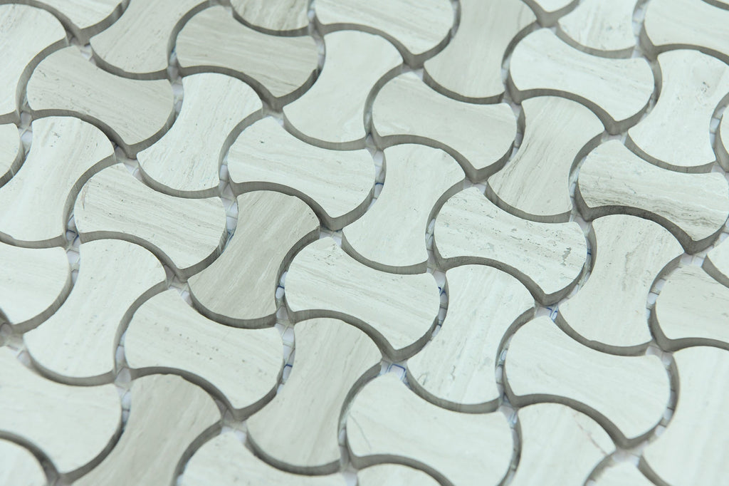 Haisa Light Axe Shape Honed Mosaic Tile