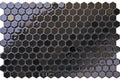 Hexa Midnight Blue Glass Mosaic Tile