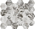 Hexa Mega Botanica Grey Matte Glass Mosaic Tile