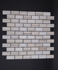 Palisandro Marble 1x2 Stacked Brick Mosaic Tile - stoneandtiledepot.com