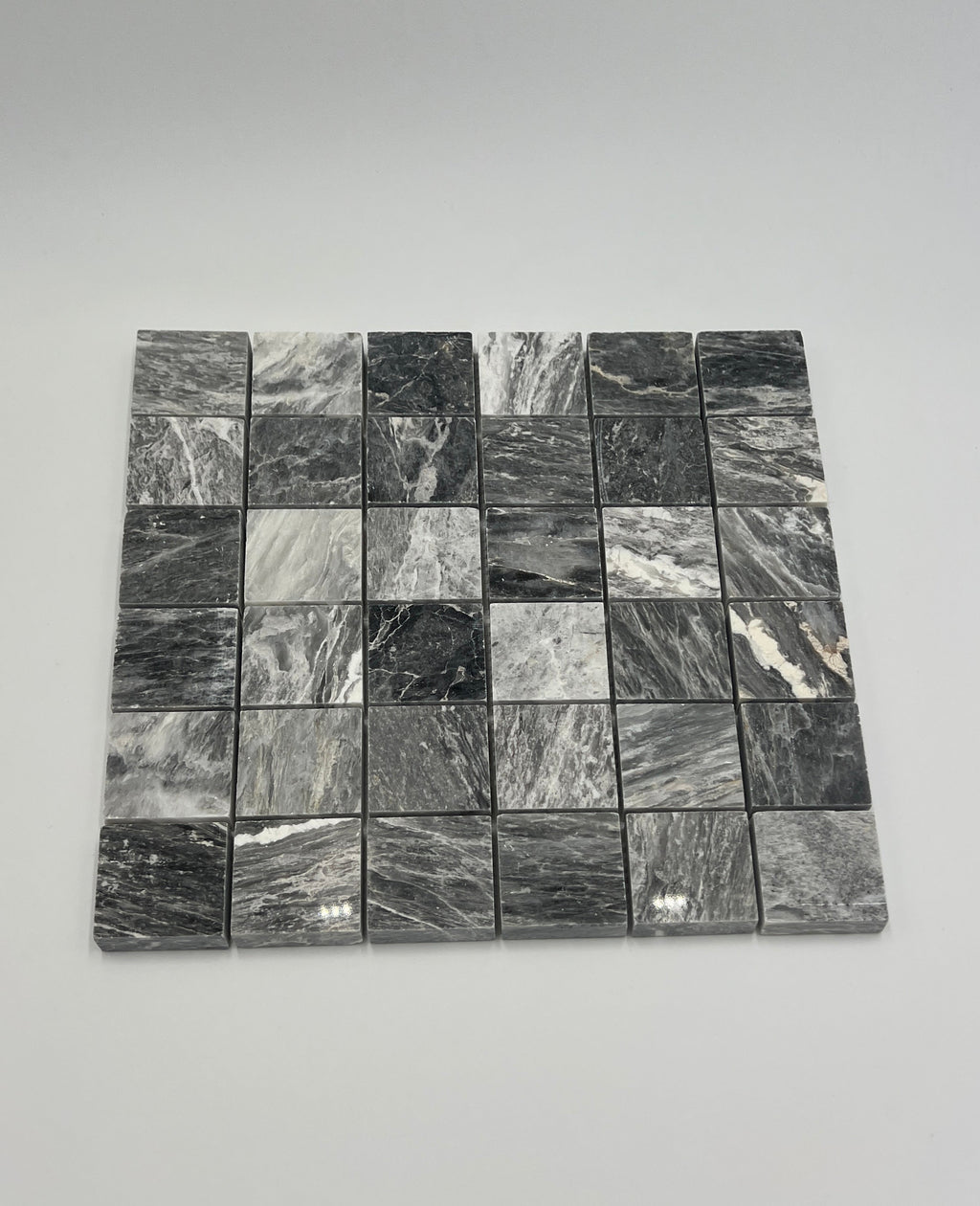 Bardiglio Marble 2x2 Polished Mosaic Tile - stoneandtiledepot.com