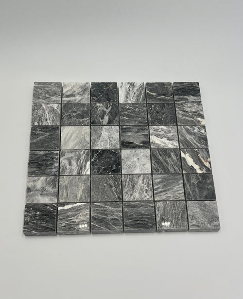 Bardiglio Marble 2x2 Polished Mosaic Tile - stoneandtiledepot.com