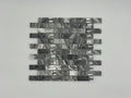 Bardiglio Marble 1x3 Stacked Brick Mosaic Tile - stoneandtiledepot.com
