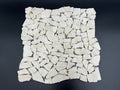 Botticino Marble Flat Pebble Broken Random Mosaic Tile - stoneandtiledepot.com