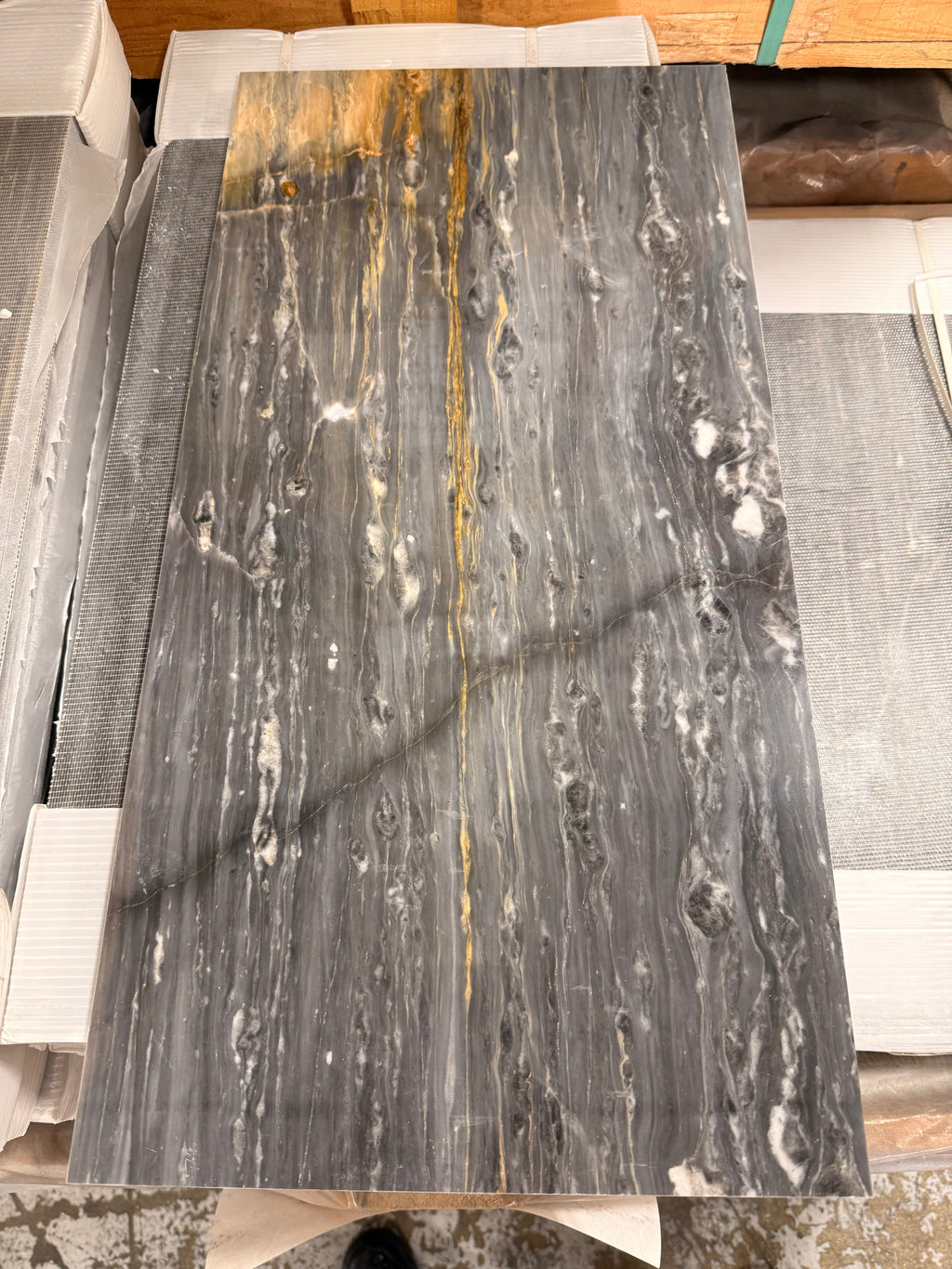 Bardiglio Ciello 12x24 Polished Marble Tile