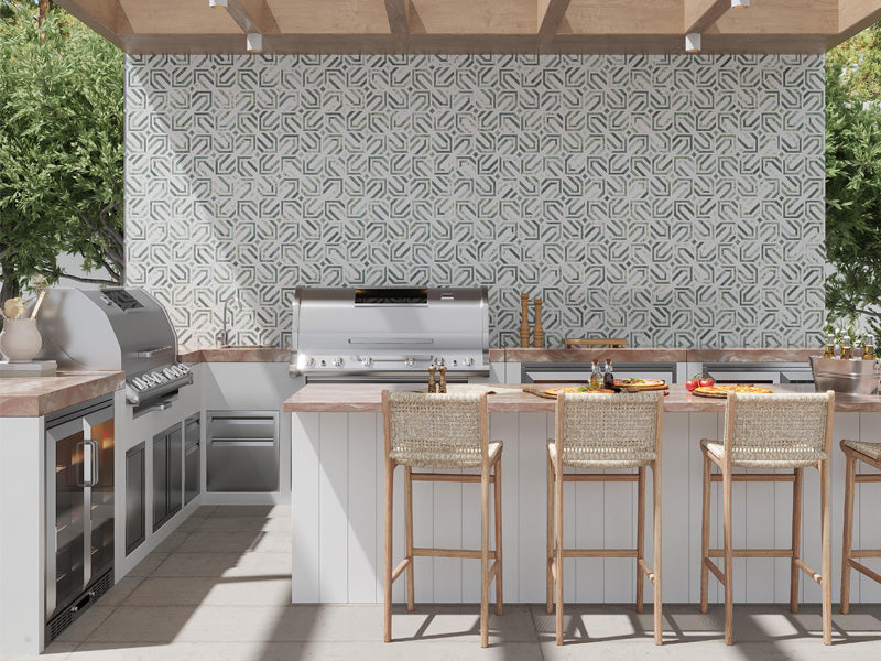 CELBRIDGE Mint Green, Paper Onyx Mix Mosaic Tile - stoneandtiledepot.com