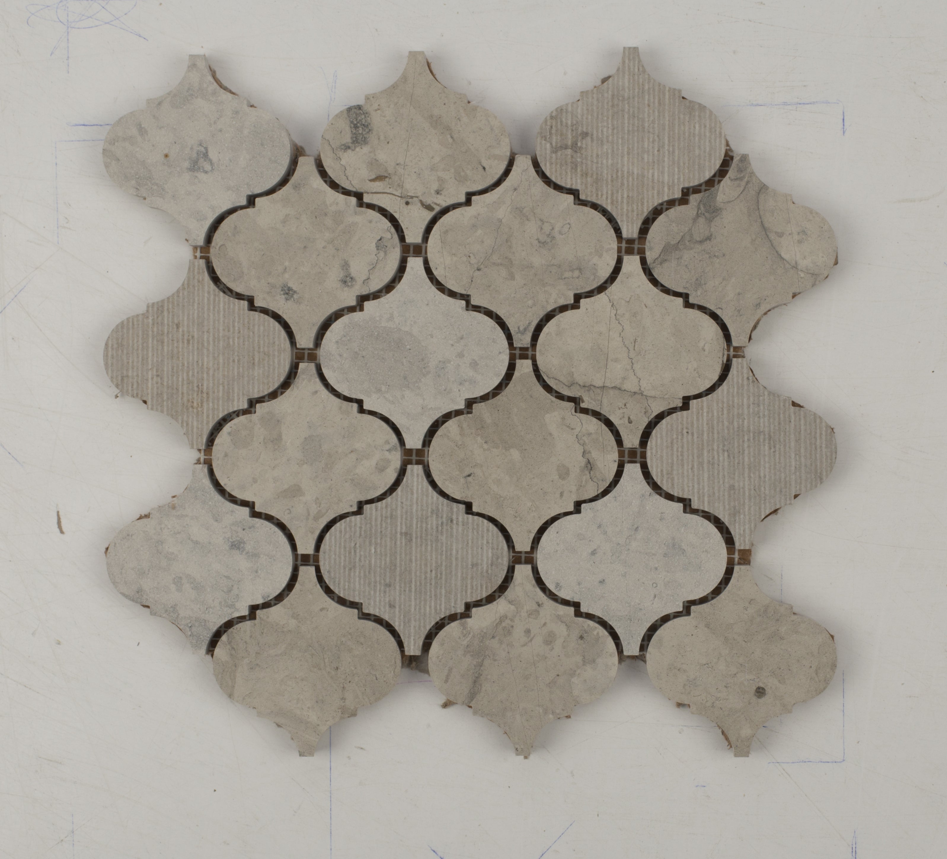 Tahala Grey Lantern Limestone Mosaic Tile