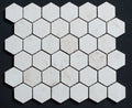 Limra Limestone Hexagon 2x2 Polished Mosaic Tile