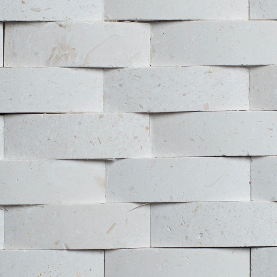 Limra Limestone Curve Honed Mosaic Tile