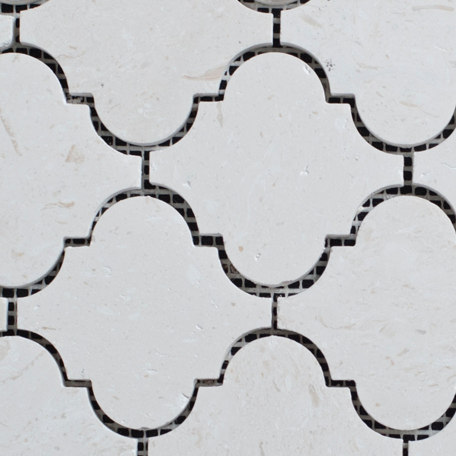 Limra Limestone Lantern Honed Mosaic Tile