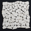 Limra Limestone Pebble Tumbled Mosaic Tile