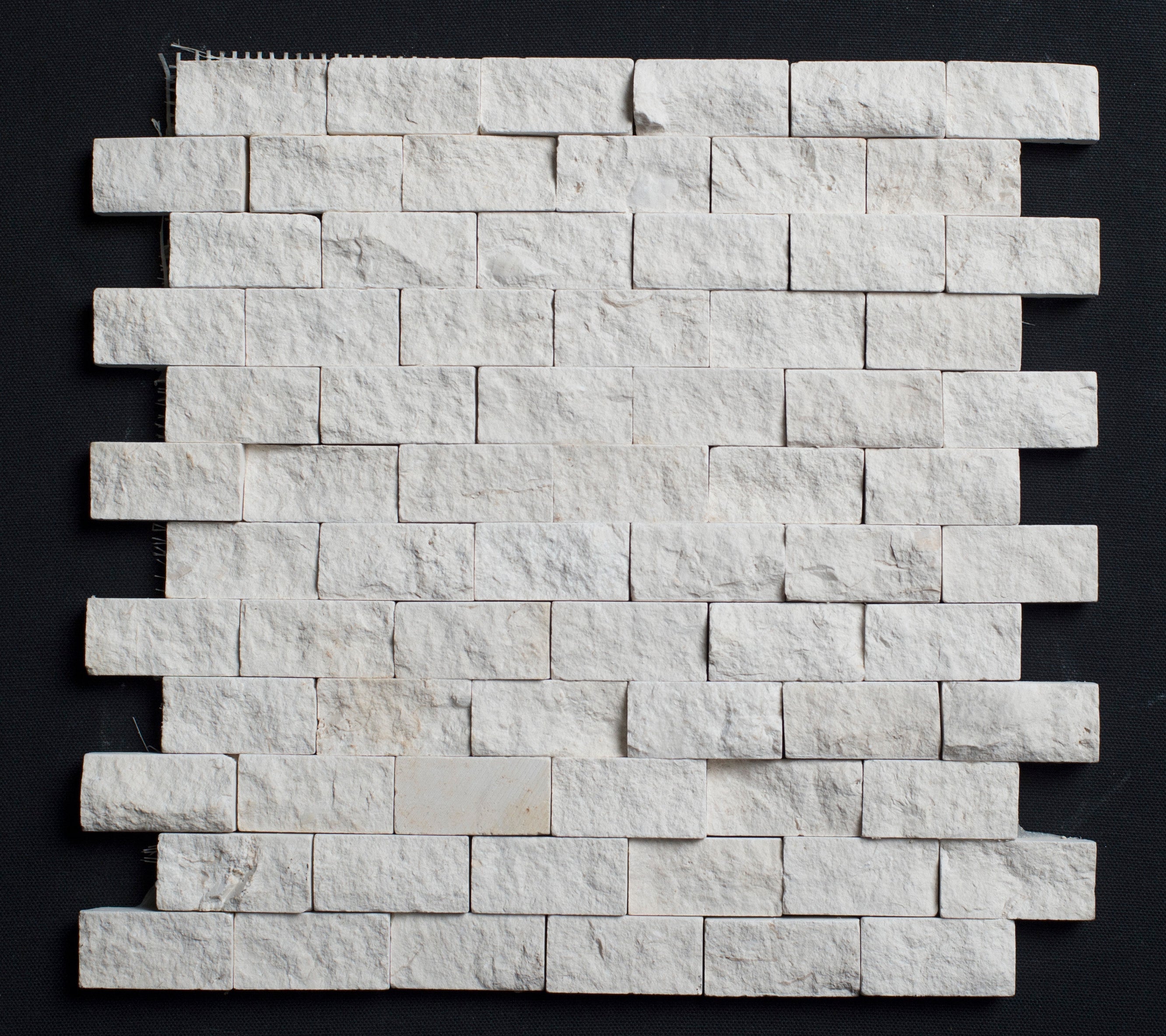 Limra Limestone 1x2 Split Face Mosaic Tile