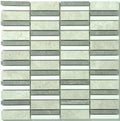 Marina Linear Mosaic Marble Honed Mosaic Tile