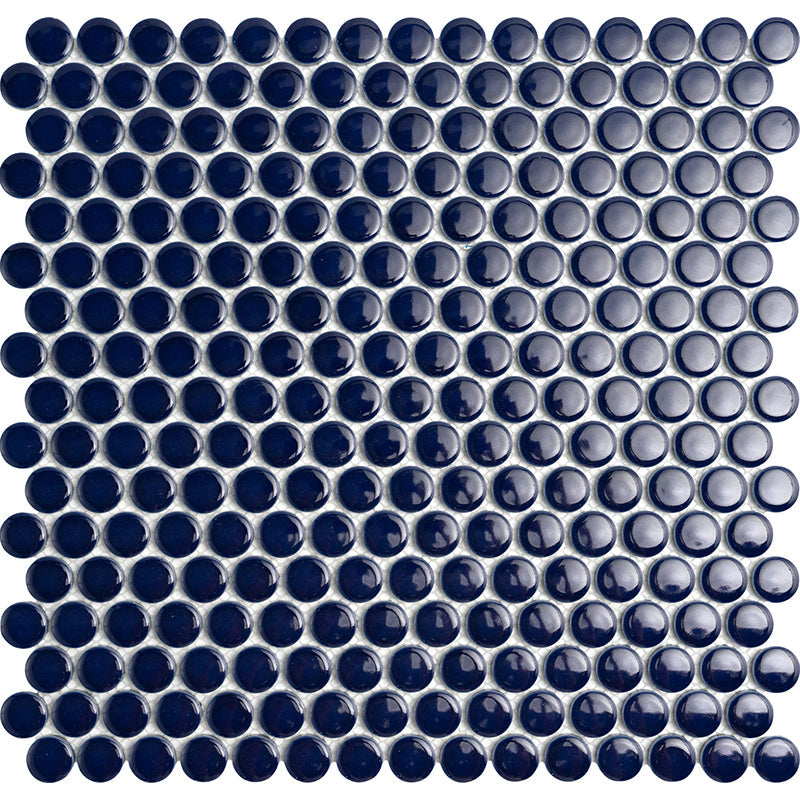 MIDNGHT STAR DUST PENNY ROUND MOSAIC TILE - Onlinetileshop.com