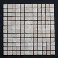 Ivory Travertine 1x1 Tumbled Mosaic Tile