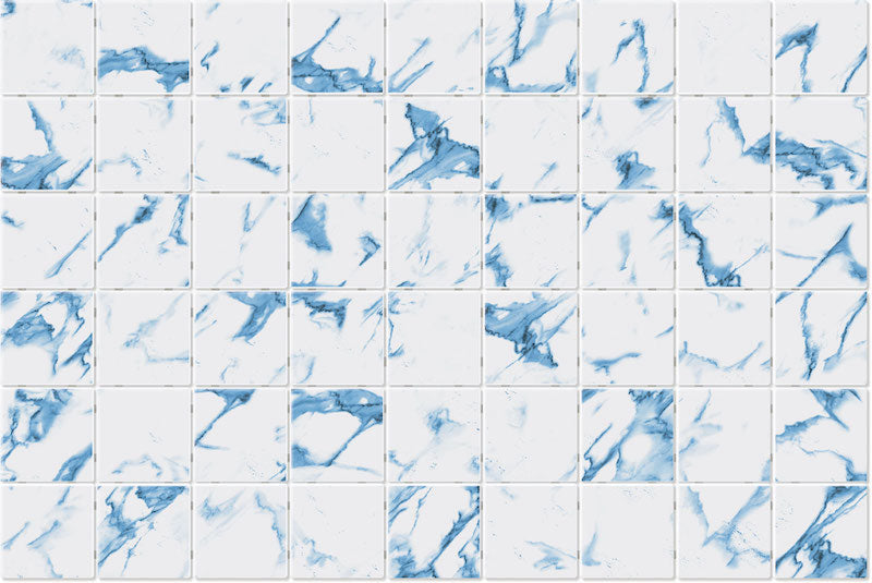 Modena Vogue Lima Blue Matte Glass Mosaic Tile