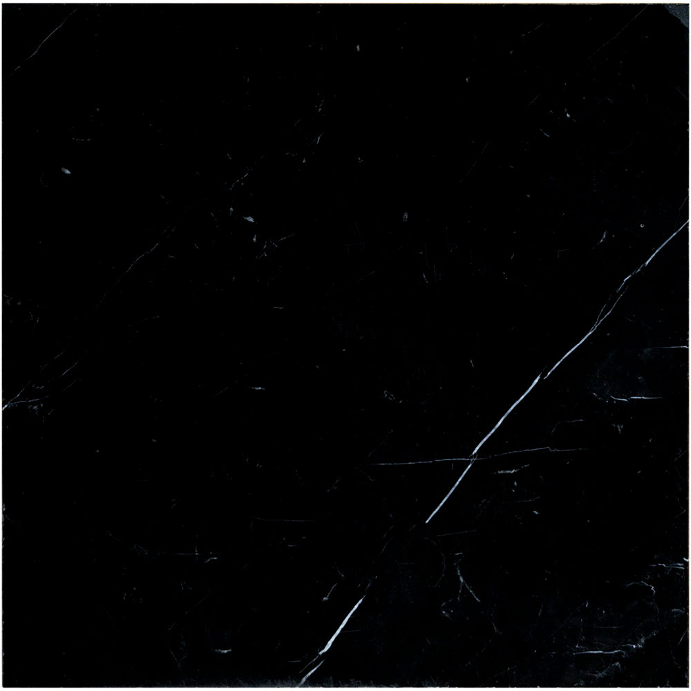 Nero Marquina Marble 12x12 Polished Tile.