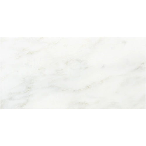 Asian Statuary (Oriental White) Marble 12x24 Polished Tile.